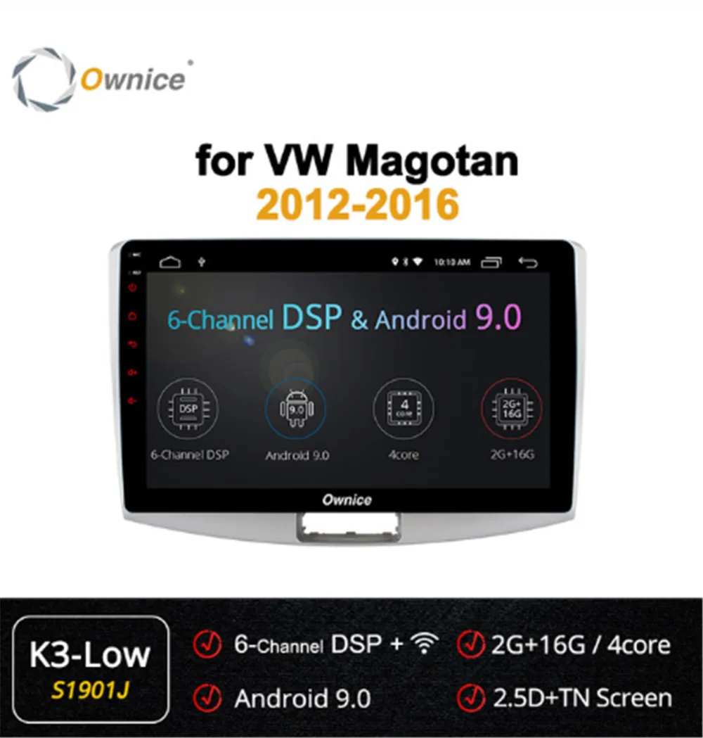Ownice 4 ядра Android 9 0 автомобильный Радио плеер GPS для Volkswagen CC Magotan Passat b7 2012 2013 2014 2015 2016