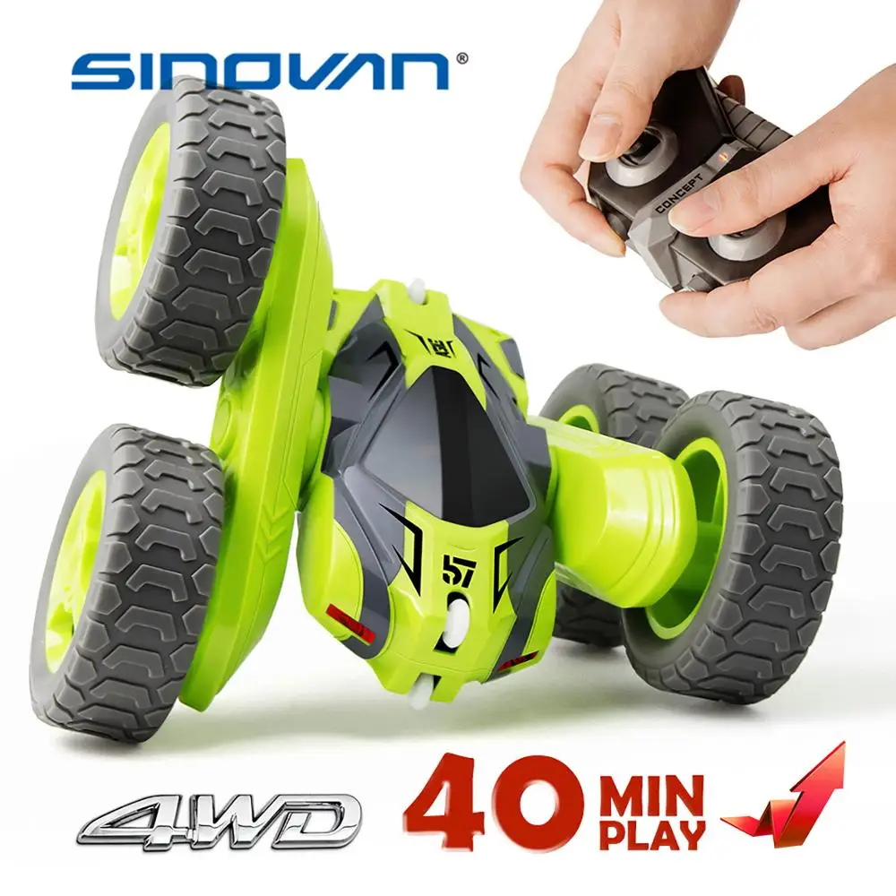 RC Stunt Car 2.4G 4CH Drift Deformation Buggy Roll Car 360 Degree Rotating Double Sided Flip Vehicle Models Remote Control toys