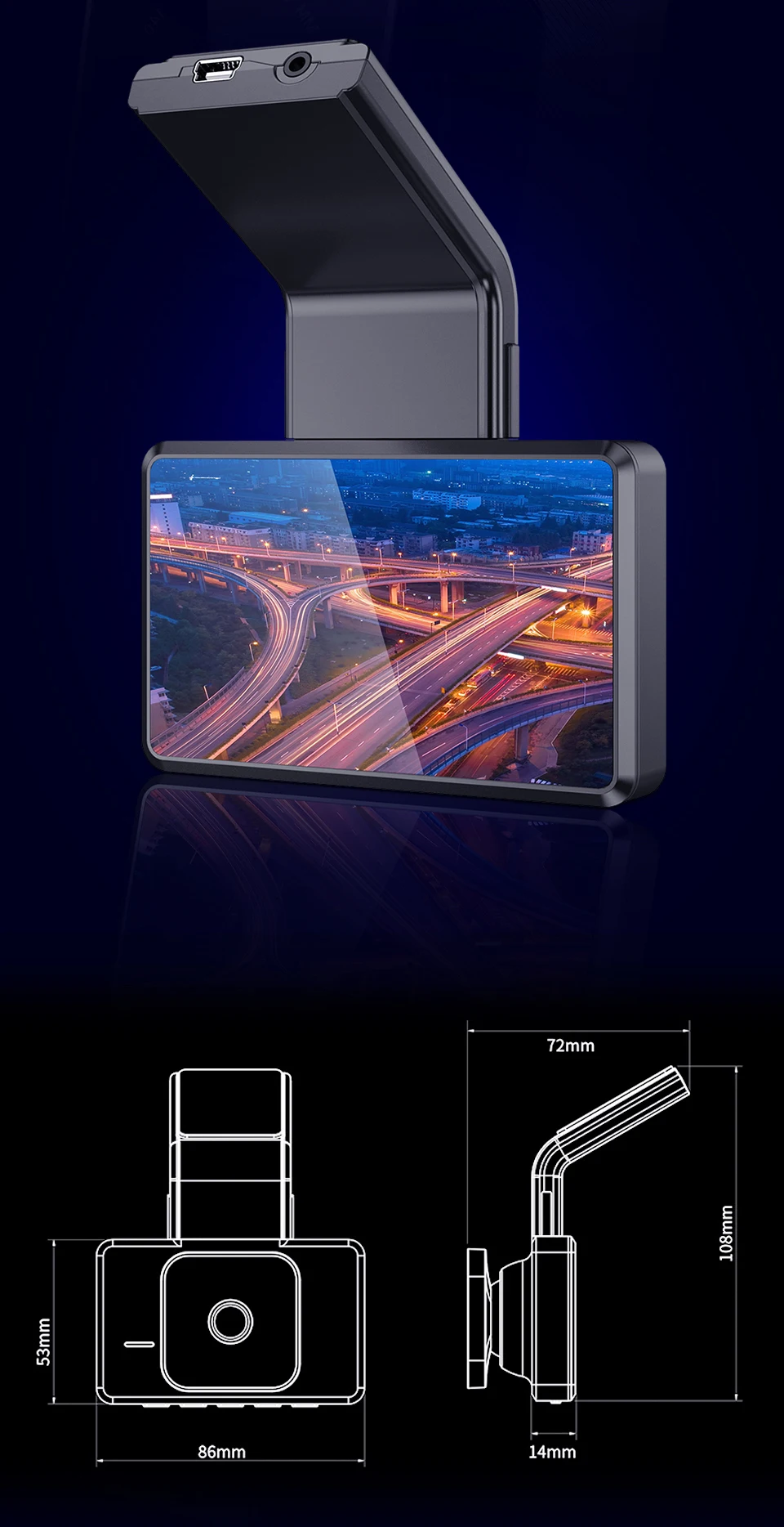 K10 Автомобильный видеорегистратор камера wifi gps скорость N gps координаты 1080P HD ночное видение видеорегистратор 24H монитор парковки Dashcam DFDF