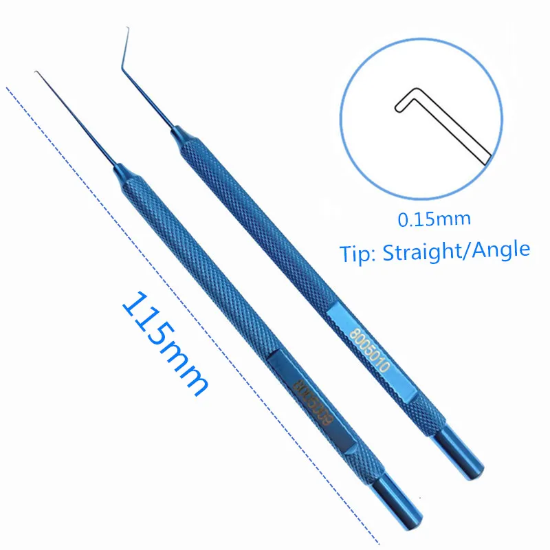 

Sinskey Lens Manipulating Hook 0.15mm dia blunt tip Titanium Ophthalmic hook instrument 1PCS
