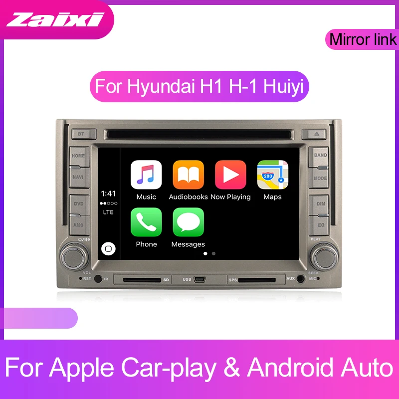 ZaiXi мультимедиа для Android плеер 2 Din wifi gps-навигация Авторадио для hyundai H1 H-1 Huiyi 2007~ gps Радио FM карты BT