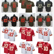 Канзас-Сити Мужские Патрик махомс II тайрек Хилл Трэвиса келсе Эрика Берри Карима охотничьи футбольные майки