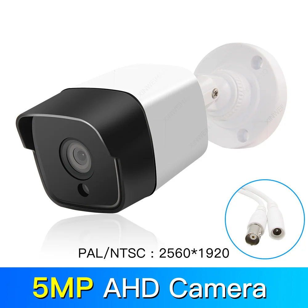 720 P/1080 P/5MP AHD камера аналоговая камера видеонаблюдения высокого разрешения инфракрасная камера AHD CCTV камера безопасности наружная цилиндрическая камера s - Цвет: 5MP