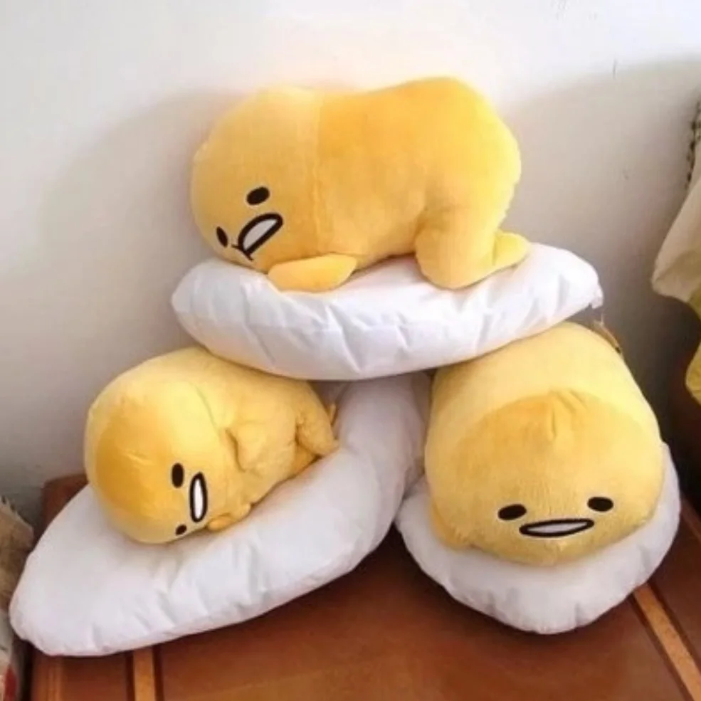 Ленивое яйцо gudetama jun плюшевые игрушки с желтком мягкая подушка милая кукла для