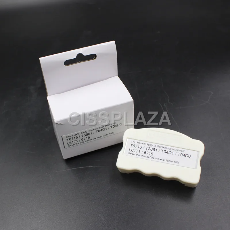 CISSPLAZA 1 шт. T04D1 обслуживание обломок Resetter+ 1 шт. совместимый чип для Epson WF-2860 WF-2800 WF-2865 XP-5100 XP-5105 принтер