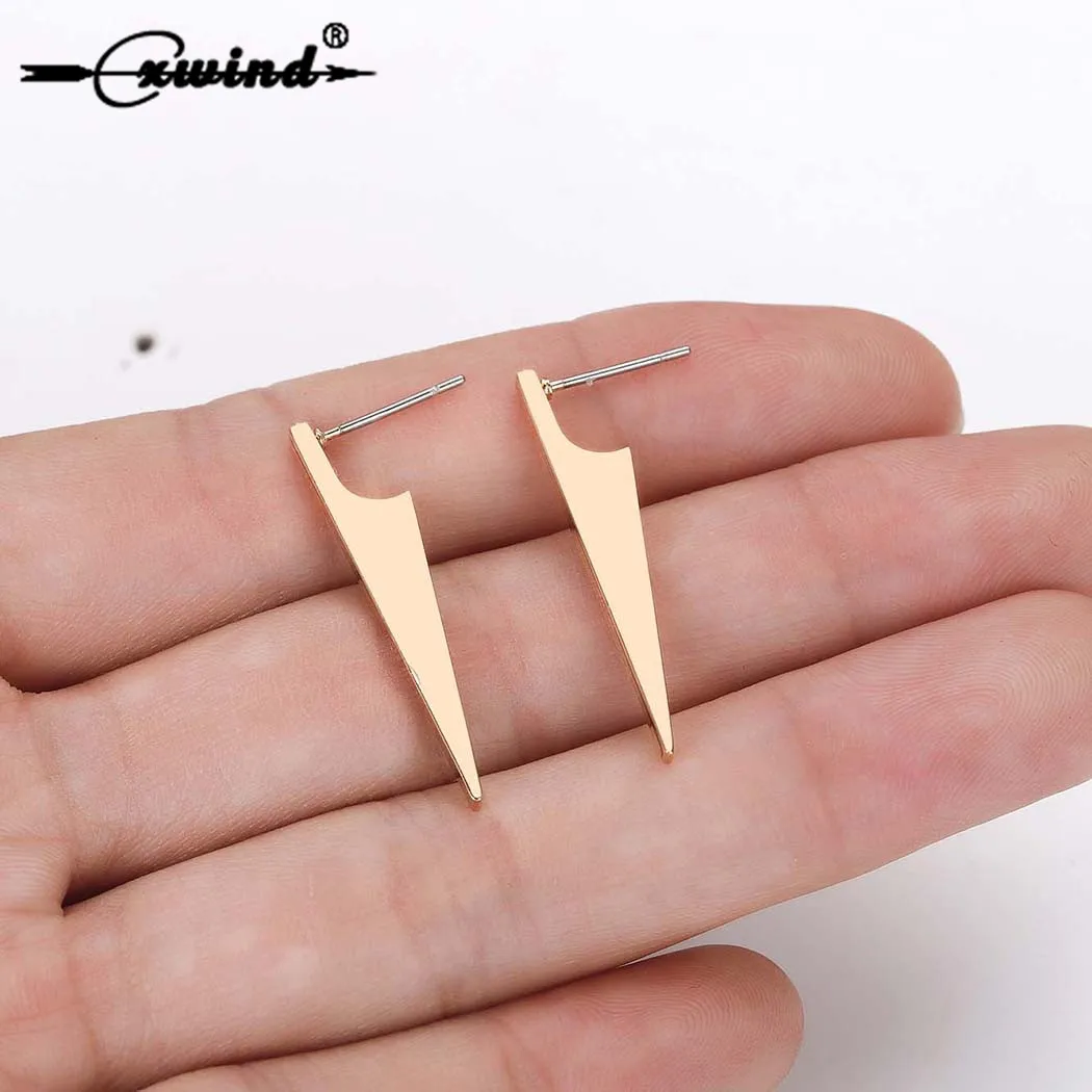 Cxwind трендовые тренировочные минималистичные серьги гвоздики для ушей