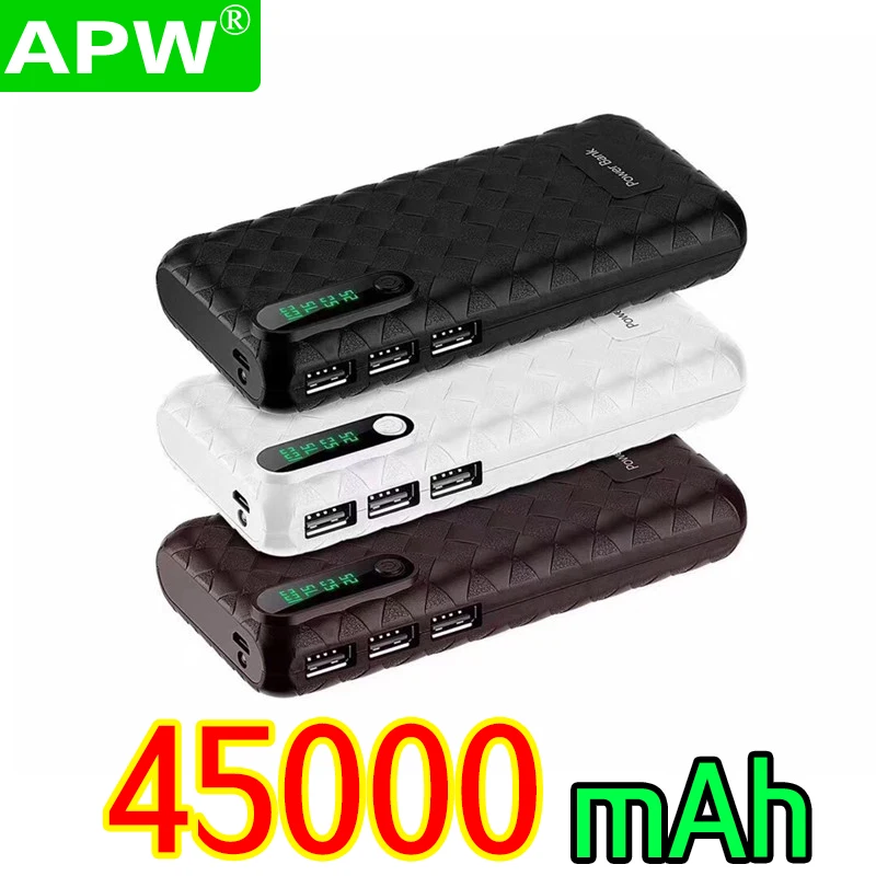 Внешний аккумулятор 20000 мАч двойной USB светодиодный светильник вспышка