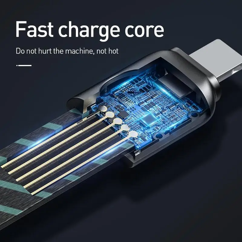 Baseus шнур USB кабель зарядный кабель провод 2.4A Быстрая зарядка портативный кабель для iPhone кабель для передачи данных для iPhone Xs Max XR 8