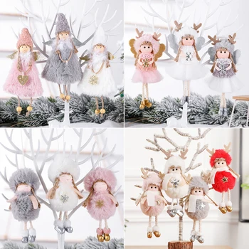 

Angel Doll Christmas Ornaments Merry Christmas Decorations for Home Garland Christmas Tree Decor Navidad Xmas 2020 New Year 2021