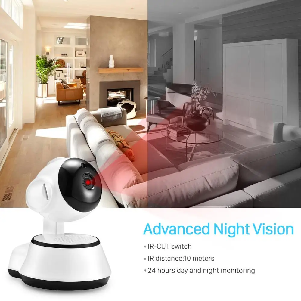 Умная ip камера BESDER 1080P Wi Fi панорамирование/наклон HD МП для помещения детей