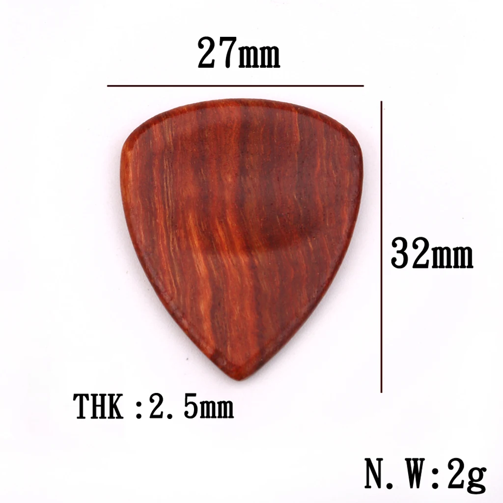 Red Sandal Wood Guitar Pick Plectrum Part for Musical Instruments Accessory