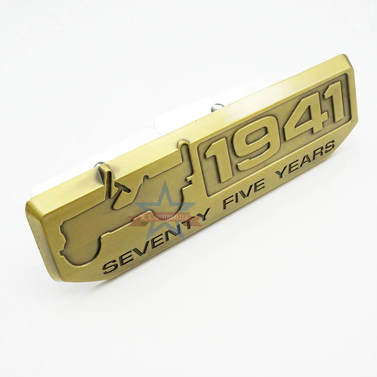 Подходит для Jeep Free Light Metal 75 юбилей модифицированные автомобильные Логотипы Jeep 1941 автомобильные Логотипы