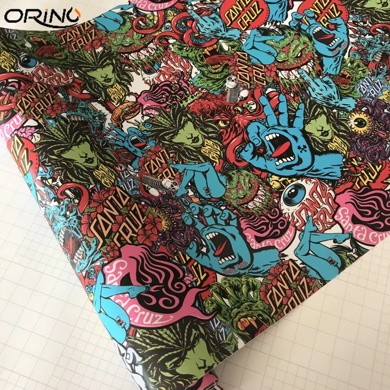 Camouflage Sticker Bomb Vinyl Film Wrap-2