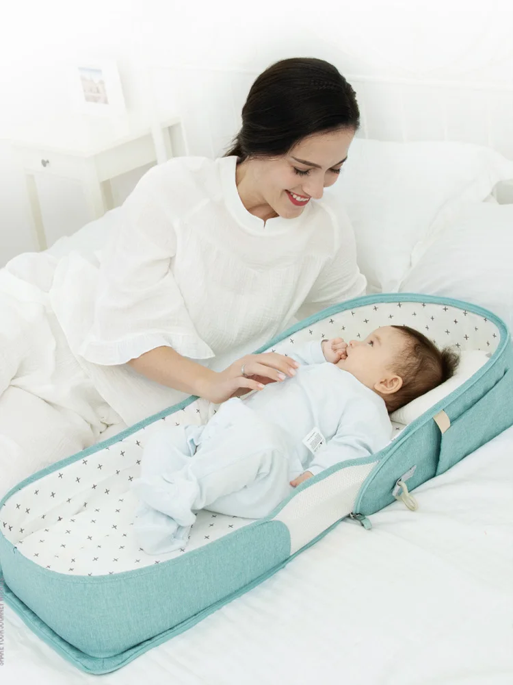 2in1 Amazing Travel Baby Foldable Bed Bag Sadoun.com