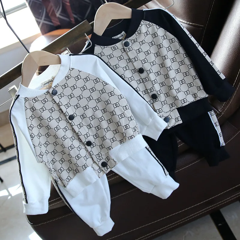 2Pcs Baby Girls&ampBoy Clothing Sets 2021 New Casual Toddler Boys Clothes Kids Tracksuit for Girl Suit Children 0 - 5 Year | Детская