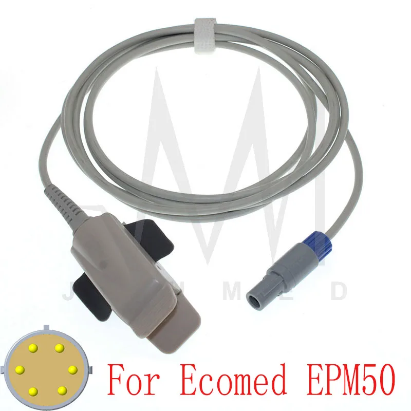 Compatível com Sensor de spo2 da Ecomed EPM50 Médica Adulto/Infantil ...