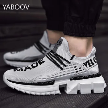 

Men Must Choose Platform Casual Shoes Men's Sport Shoes Breathable Air Mesh Sports Super Light Explosion Models Large Size 46 47