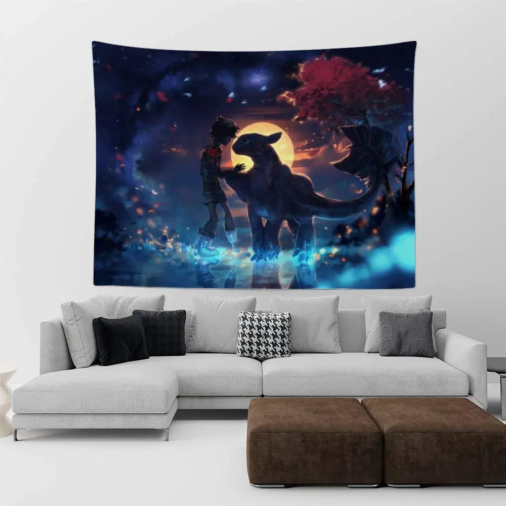 

3D Print How to Train Your Dragon Tapestry Fashion Cool Art