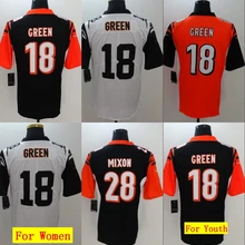 Все сшитые мужские wo Мужские Молодежные Дети th Cincinnati A.J. Зеленый 18 Joe Mixon 28 Джерси