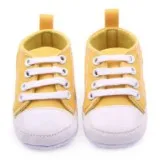 Новая весенне-Осенняя обувь из искусственной кожи для маленьких мальчиков и девочек Повседневный нескользящий удобный однотонный мокасины для малышей от 0 до 18 месяцев - Цвет: Yellow E