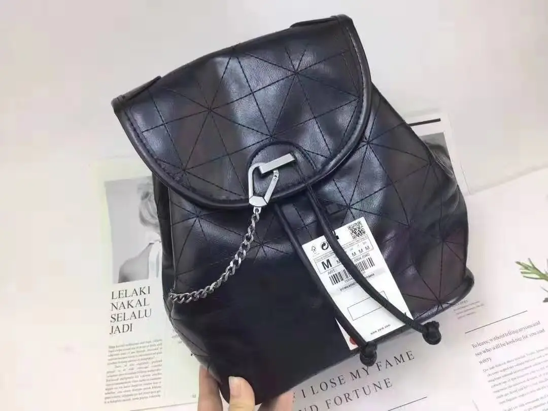 Backpack2020 два плеча рюкзак Кольцо Цепь пачка Рот Мягкий мешок женщины