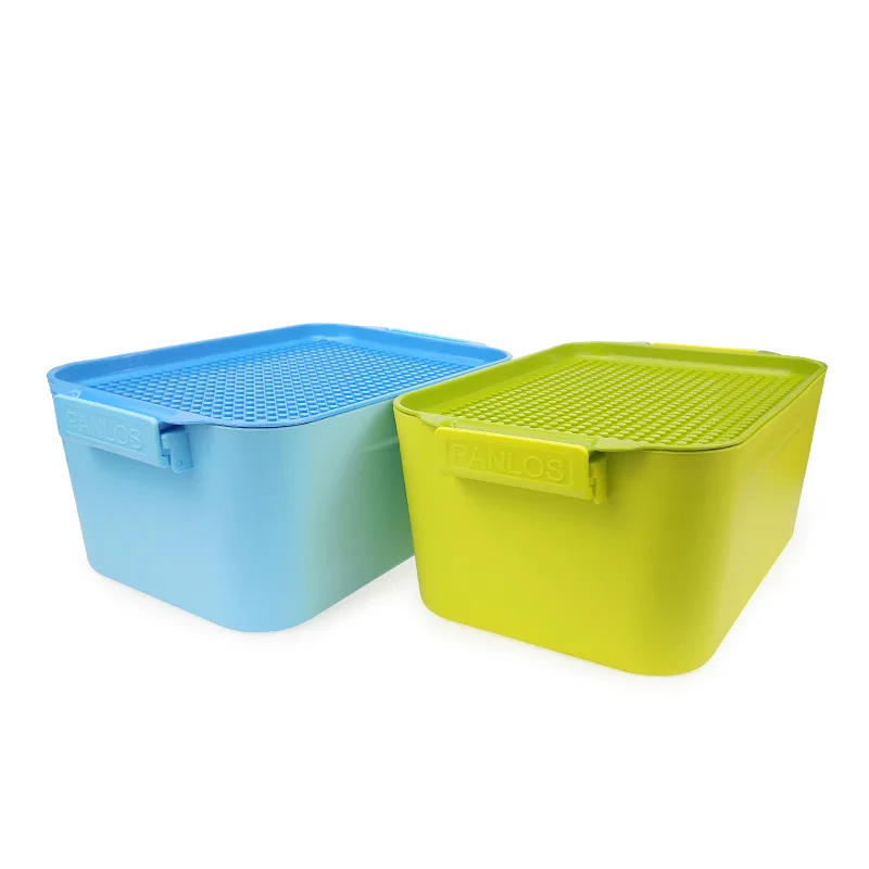 

[Spot Beaver Model] Small Particles Building Blocks Storage Bucket Storage Box Kindergarten Early Childhood Institutions Toy