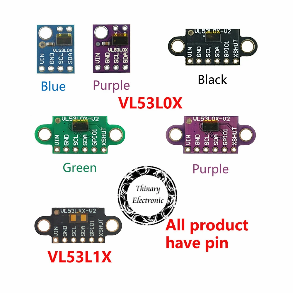 Vl53l0x Time Of Flight Tof Laser Ranging Sensor Breakout 940nm Gy Vl53l0xv2 Laser Distance Module I2c Iic 3 3v 5v And Vl53l1x Sensors Aliexpress