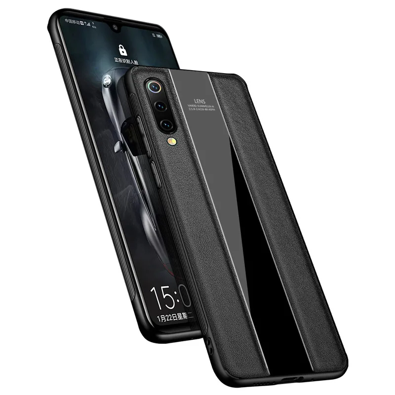 Роскошный чехол mi 9 для Xiaomi mi 9, чехол из натуральной кожи, противоударный чехол mi 9, ударопрочный чехол из ТПУ для Xiao mi 9, чехол из воловьей кожи