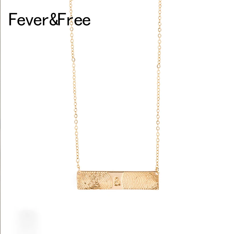 Fever &amp Free уникальное ювелирное изделие ожерелье с золотым прямоугольным