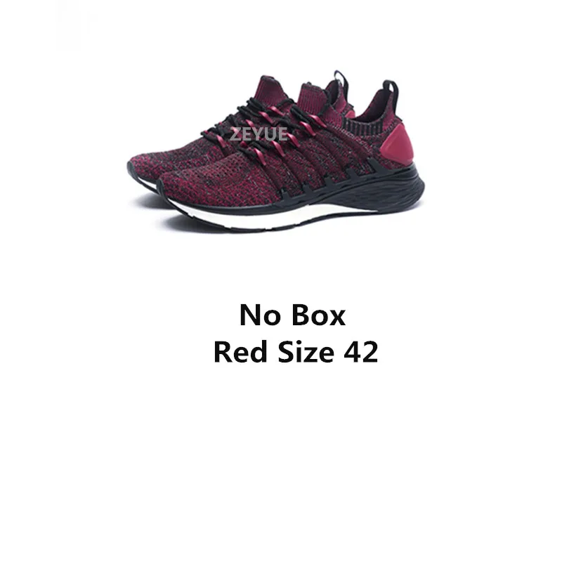 Xiaomi Mijia Shoes 3 мужские кроссовки для улицы Новинка Uni-Moulding PU устойчивая поддержка слой Толстая стелька-губка Удобная - Цвет: No Box Red 42