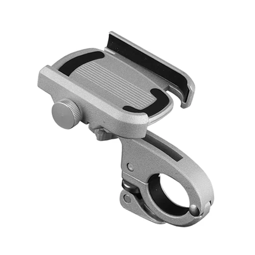 Aluminum Alloy Bike Mobile Phone Holder Adjustable Bicycle Phone Stand Non-slip Cycling Scooter Motorcycle Holder Bike Accessori - Цвет: 2 Silver For Bike