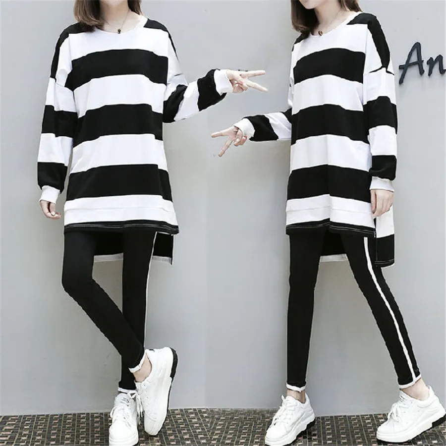 Спортивный костюм в полоску для женщин повседневный комплект из 2 предметов топ и