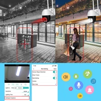 1080P kamera PTZ Wifi IP na zewnątrz 5MP 4X Zoom cyfrowy bezpieczeństwo kamera telewizji przemysłowej AI ludzkie wykrywanie automatyczne śledzenie P2P kamera bezprzewodowa 2