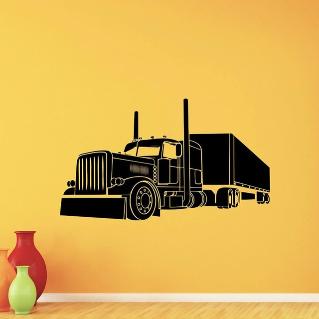 Inspirational Wall Art Co. - Ciel bleu | Décoration murale vintage  semi-camion pour bureau de camion – Cadeaux de camionneur pour chauffeur de  camion