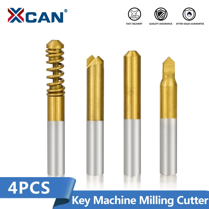 Vertical Key Cutting Machine locksmith extractor tools locksmith tools lock repair tool lock pick set lock pick tools end milling cutter milling cutter 4pcs For Locksmith
