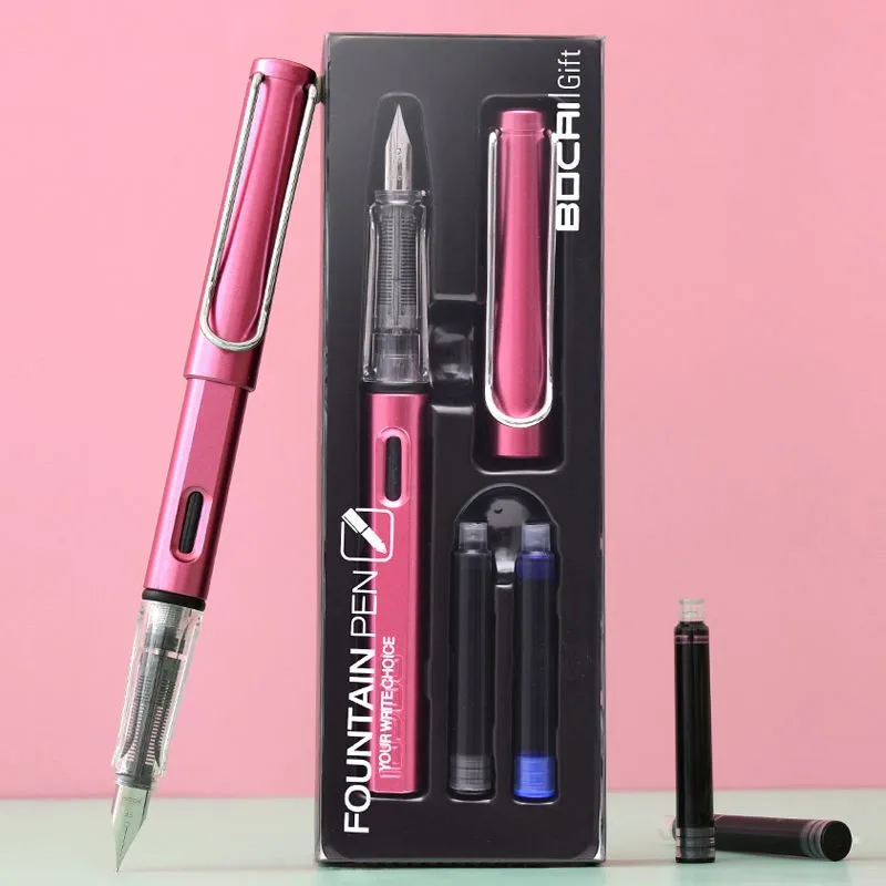 Перьевая ручка jinhao одноразовая со сменными чернилами 0 38 мм 12 цветов | Канцтовары