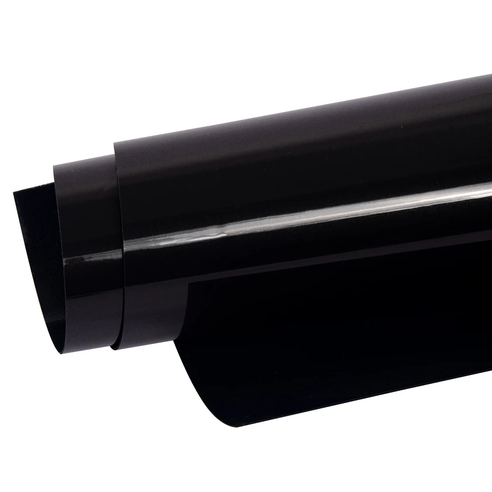 

20"x83.3ft/50cm x 25m Sunice Black HTV Flock Heat Transfer Vinyl Film Heat Press Circut Iron on T-Shirt Clothing DIY