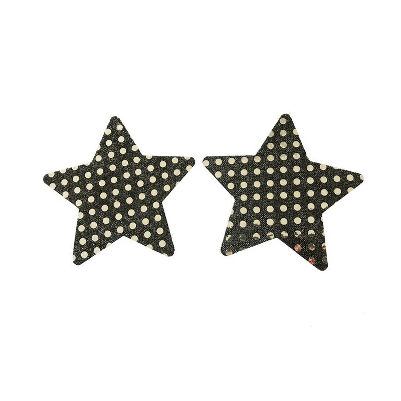 NEW 10 pair(20 Pcs)Sequins Stars Shape Breast Stickers Pasties Women Nipple Cover- non-sensitizing adhesive with a soft