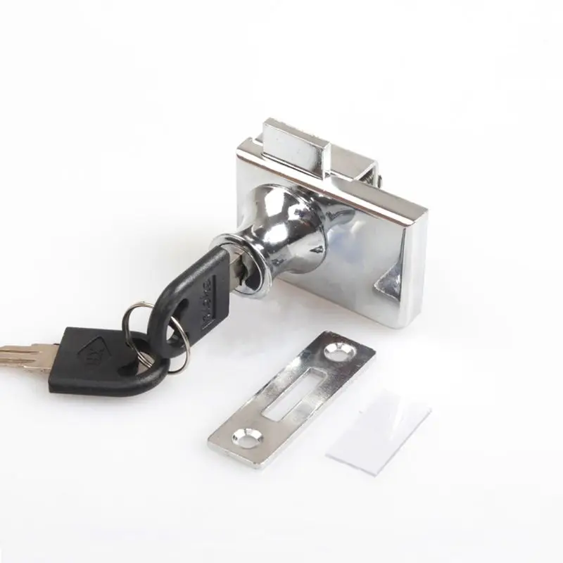 Стеклянная дверь Двойная защелка замок безопасности для витрины 5 12 мм