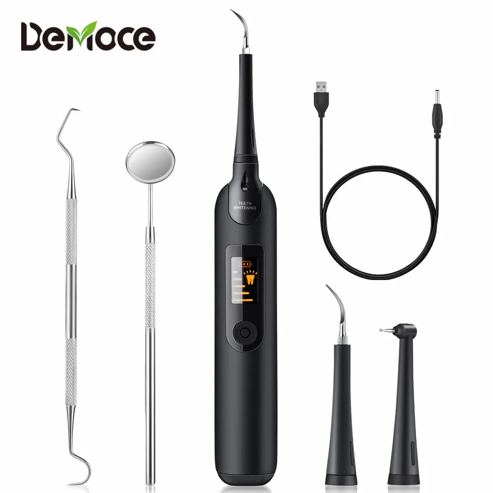 

2020 Vibrition Sonic Dental Scaler Oral Irrigator Tooth Calculus Remover Cleaner Tooth Stains Tartar Tool with LCD Display