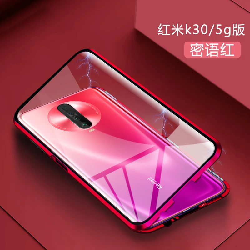Двусторонний Магнитный поглощающий металлический чехол для Xiaomi Redmi Note 8T Redmi K30 Pro 360, полностью защитный чехол-накладка
