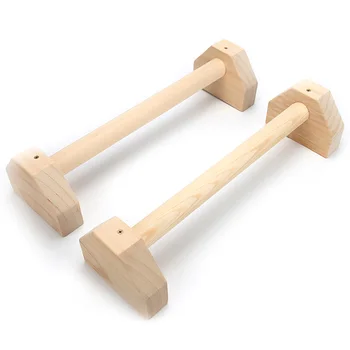 

Push-Ups Gymnasium Exercise Training Chest H-Shaped Wooden Calisthenics Handstand Parallel Rod Double Rod