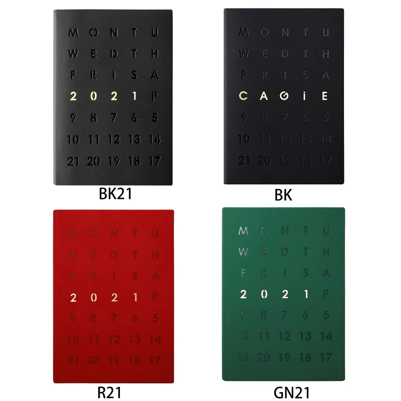 

2021 Planner Organizer A5 Agenda Journal Notebook Business Diary Notepad Weekly Monthly Note Book with Pen
