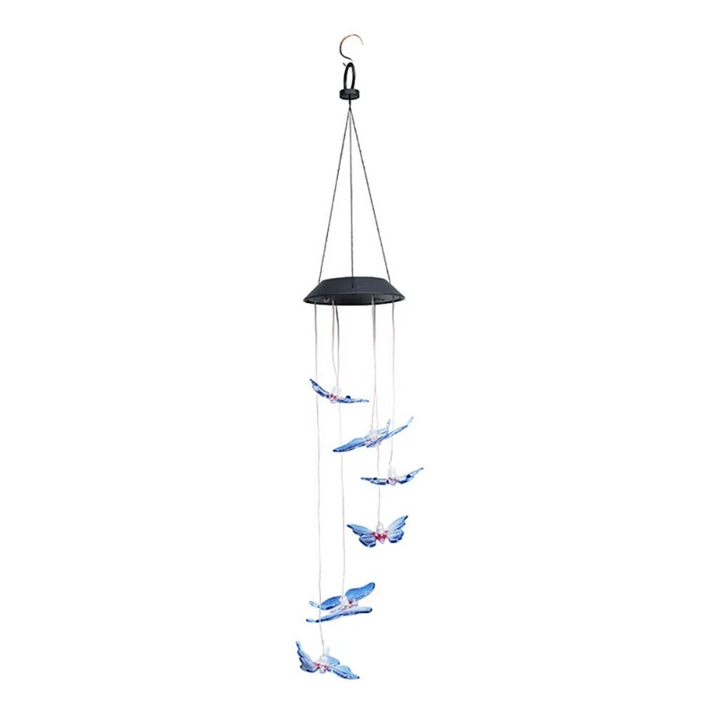 

Solar Butterfly Wind Chime Lights LED Colorful Lamp for Outdoor Garden Yard Hanging Decorations