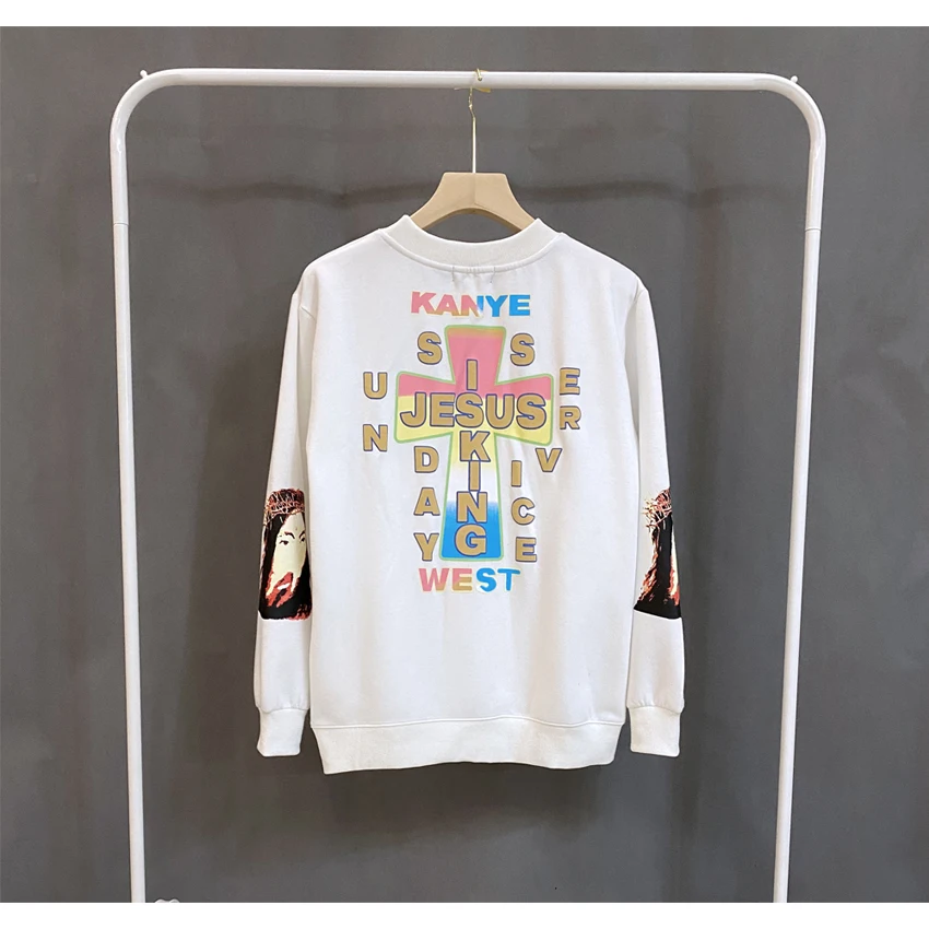 2020 Lucky me Hoodies MEN Women I see Ghosts Hoodies Feel Sleeve red Logo Kanye West Pullovers Kids SEE Ghosts Sweatshirts