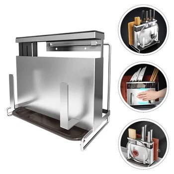 

Multifunctional Storage Rack Stainless Steel Cutter Holders Chopsticks Rack