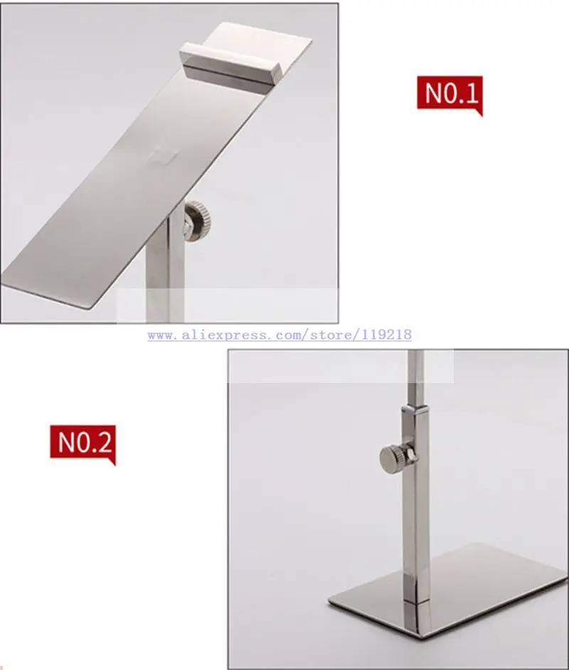 1pcs Shoes display rack shoes shelf clothing shoes bracket shoe care mall Nakajima window stainless steel display props