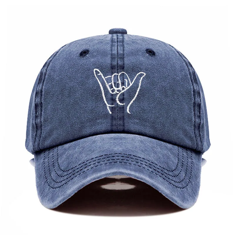

High Quality New finger Embroidery Cap Outdoor leisure Washed 100% Cotton Baseball Caps Adjustable Women Man hats Dropshipping