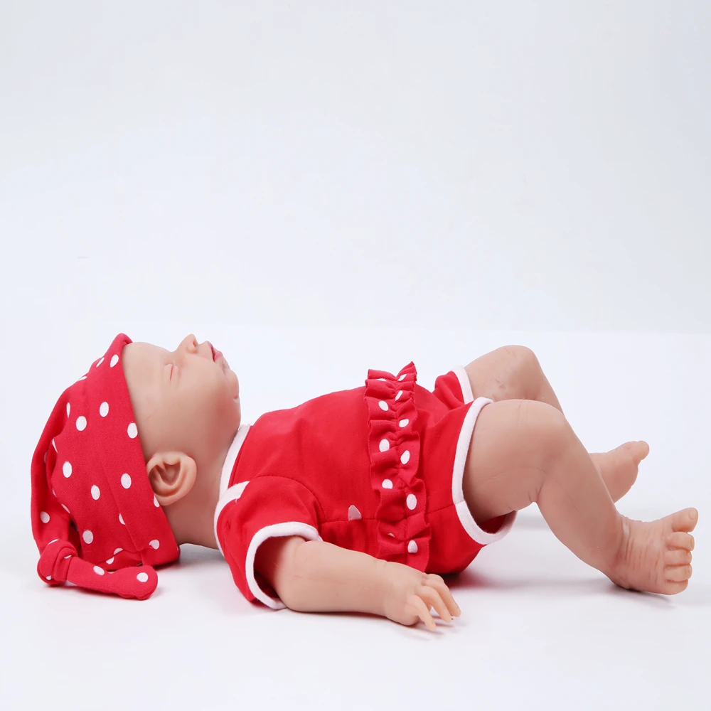 IVITA WG1514 46 см 2972 г Силиконовые Мягкие реалистичные bebe reborn baby doll похожие настоящие девушки закрытые глаза juguetes игрушки для детей