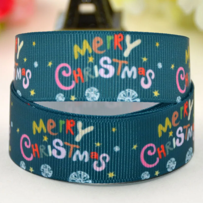 7/8'' 22mm 1&quot 25mm 1-1/2&quot 38mm 3&quot 75mm Christmas Cartoon Character printed Grosgrain Ribbon party decoration X-01618 10 Yards |